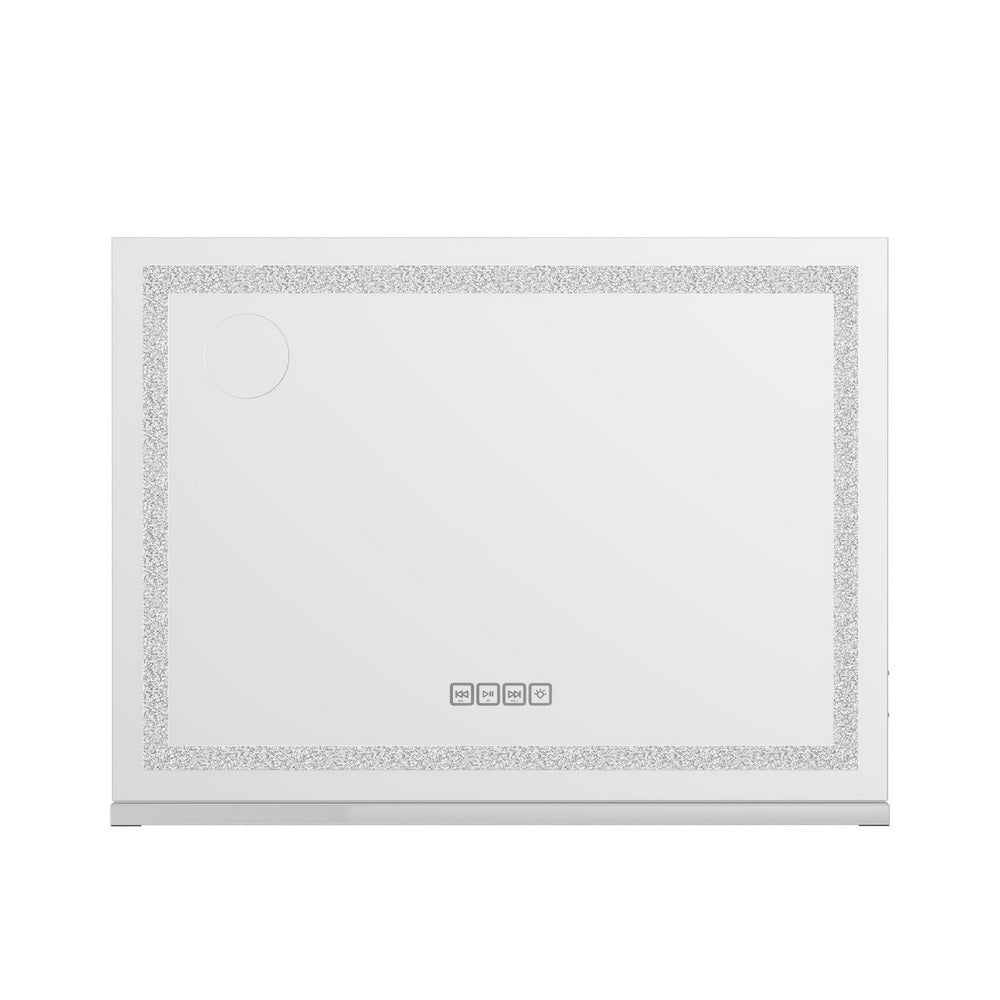 Embellir Bluetooth Makeup Mirror 80x58cm Hollywood Vanity with LED Light Crystal - SportZone.co.nz