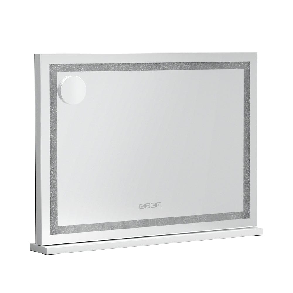Embellir Bluetooth Makeup Mirror 80x58cm Hollywood Vanity with LED Light Crystal - SportZone.co.nz