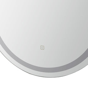 Embellir LED Wall Mirror With Light 50X75CM Bathroom Decor Oval Mirrors Vanity - SportZone.co.nz