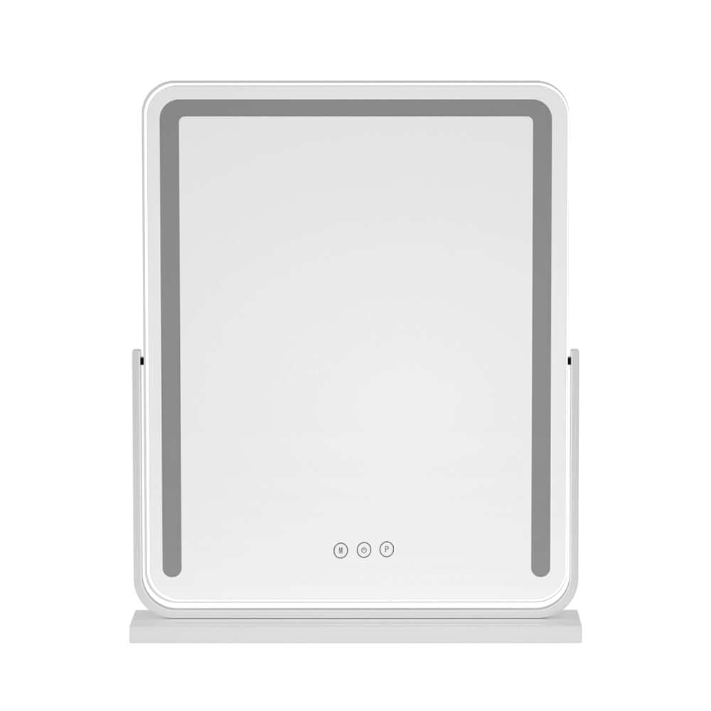 Embellir Makeup Mirror 40x50cm Hollywood Vanity with LED Light Strip Rotation - SportZone.co.nz