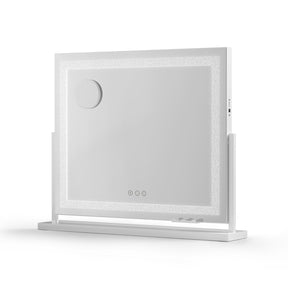 Embellir Makeup Mirror 60x50cm 360～ Rotatable Vanity Mirror with Lights Crystal LED - SportZone.co.nz