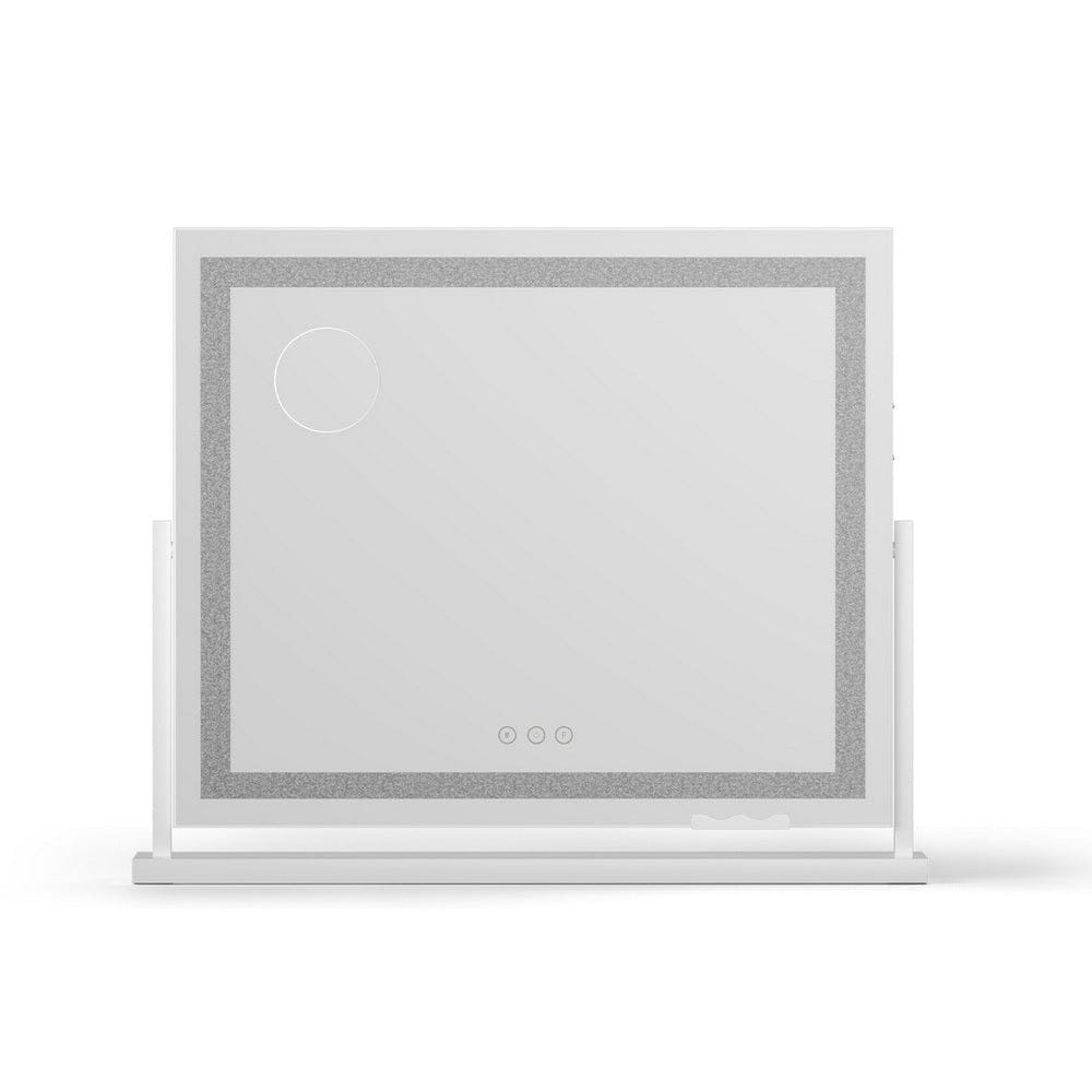 Embellir Makeup Mirror 60x50cm 360～ Rotatable Vanity Mirror with Lights Crystal LED - SportZone.co.nz