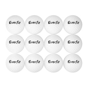 Everfit 12Pcs Golf Ball Set Reusable Distance Golf Balls Practice Training - SportZone.co.nz