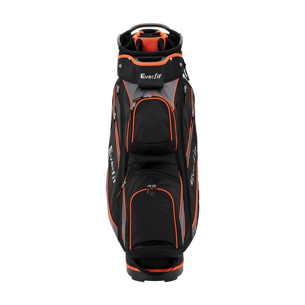 Everfit 14 Ways Dividers Golf Bag Stand Insulated Carry Bag Zippered Rain Cover - SportZone.co.nz