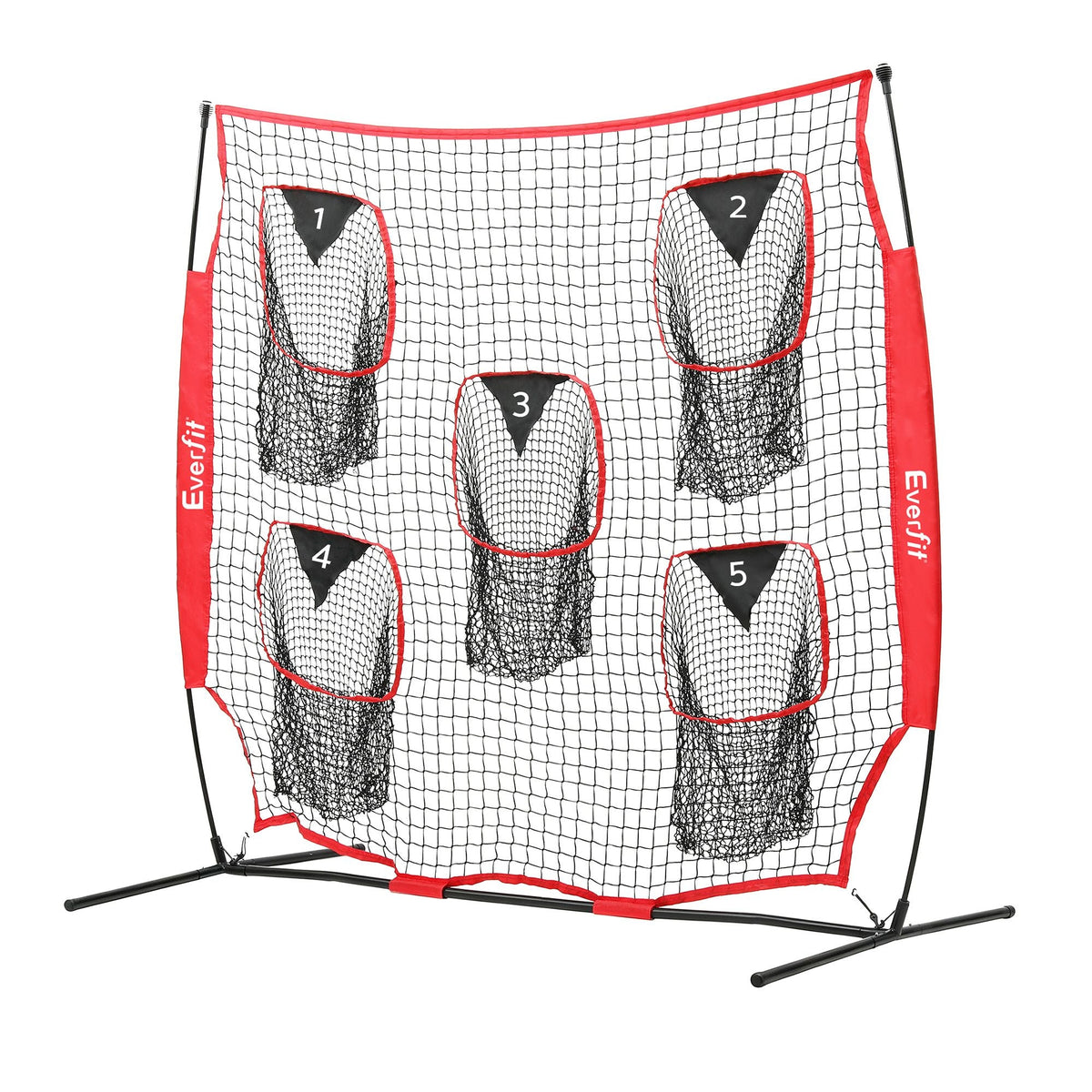 Everfit 1.8m Football Training Net 5 Target Portable Soccer Goal Nets Rebounder - SportZone.co.nz