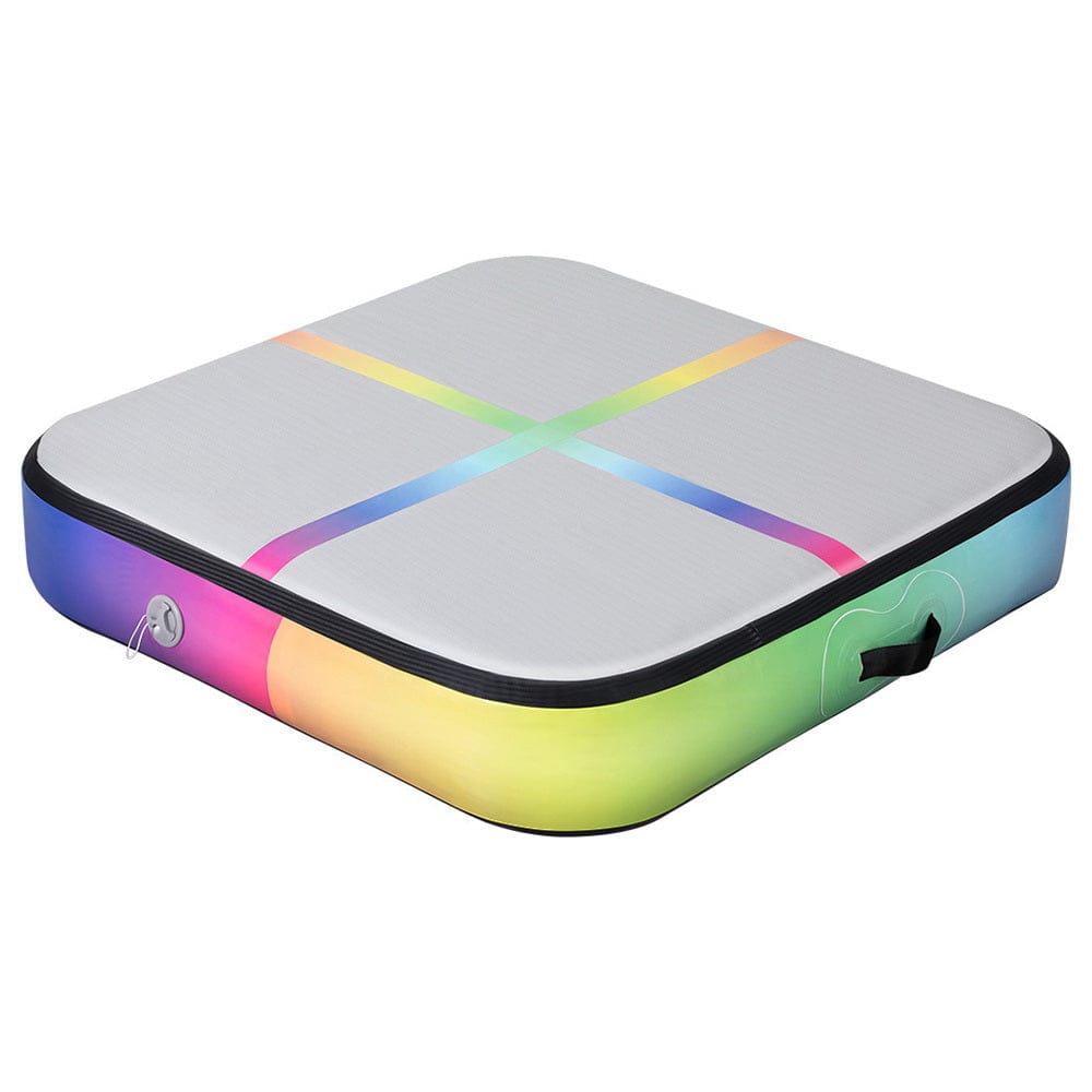 Everfit 1m Air Track Mat Inflatable Gymnastics Tumbling Mat W/ Pump Colourful - SportZone.co.nz