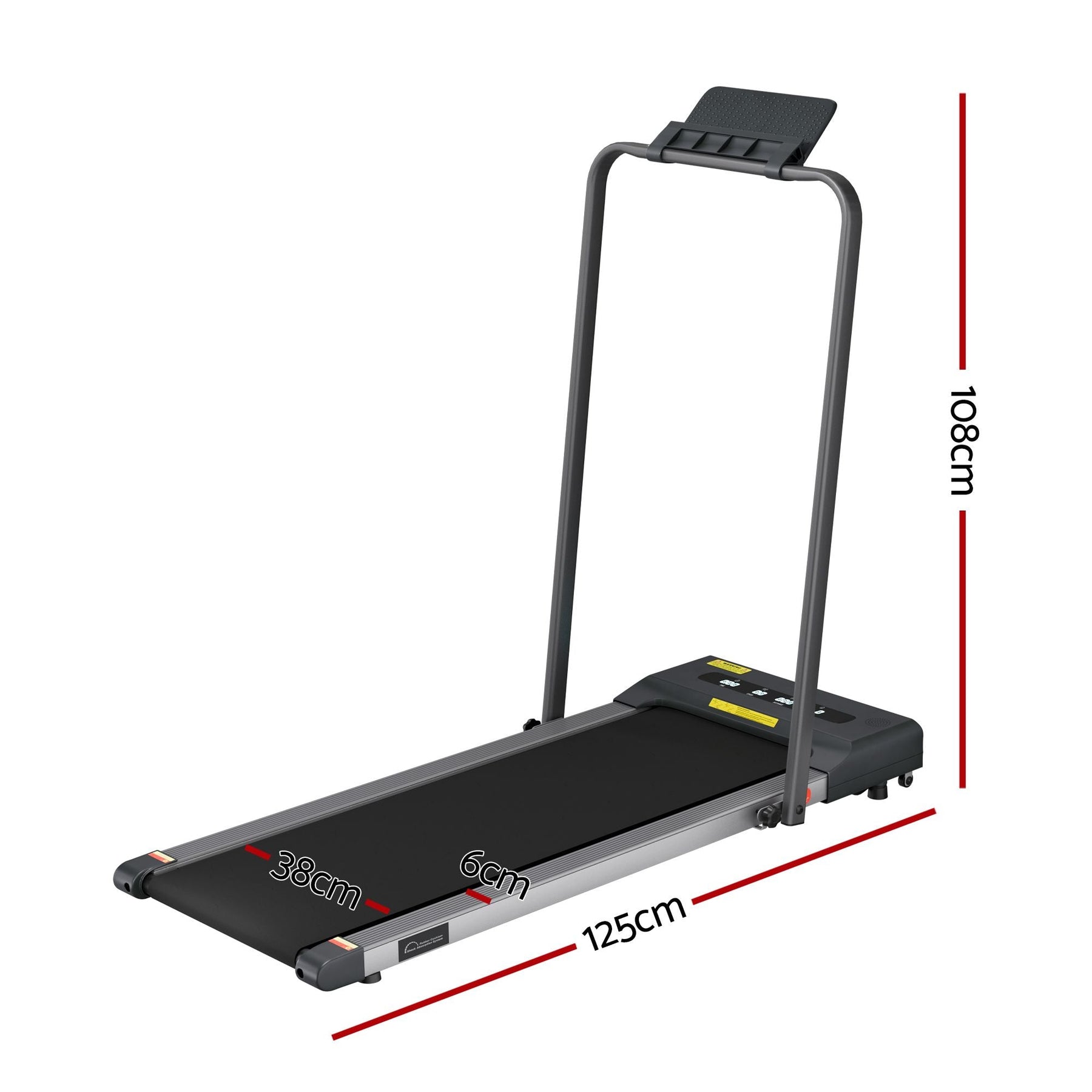 Everfit 2-in-1 Walking Pad Treadmill Under Desk Home Fitness Grey - SportZone.co.nz