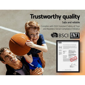 Everfit 2.1M Basketball Hoop Stand System Adjustable Portable Pro Kids Black - SportZone.co.nz