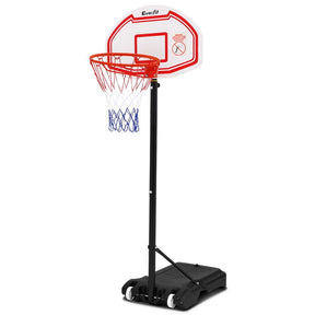 Everfit 2.1M Basketball Hoop Stand System Adjustable Portable Pro Kids White - SportZone.co.nz