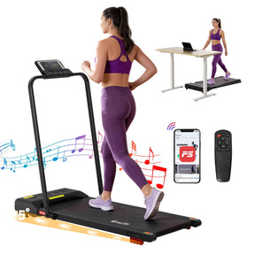 Everfit 3 in 1 Treadmill Electric Walking Pad Under Desk Office Home Gym Incline 380mm Black - SportZone.co.nz