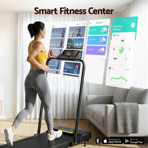 Everfit 3 in 1 Treadmill Electric Walking Pad Under Desk Office Home Gym Incline 380mm Black - SportZone.co.nz