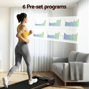 Everfit 3-in-1 Walking Pad Treadmill 12% Incline Under Desk 38cm Belt - SportZone.co.nz