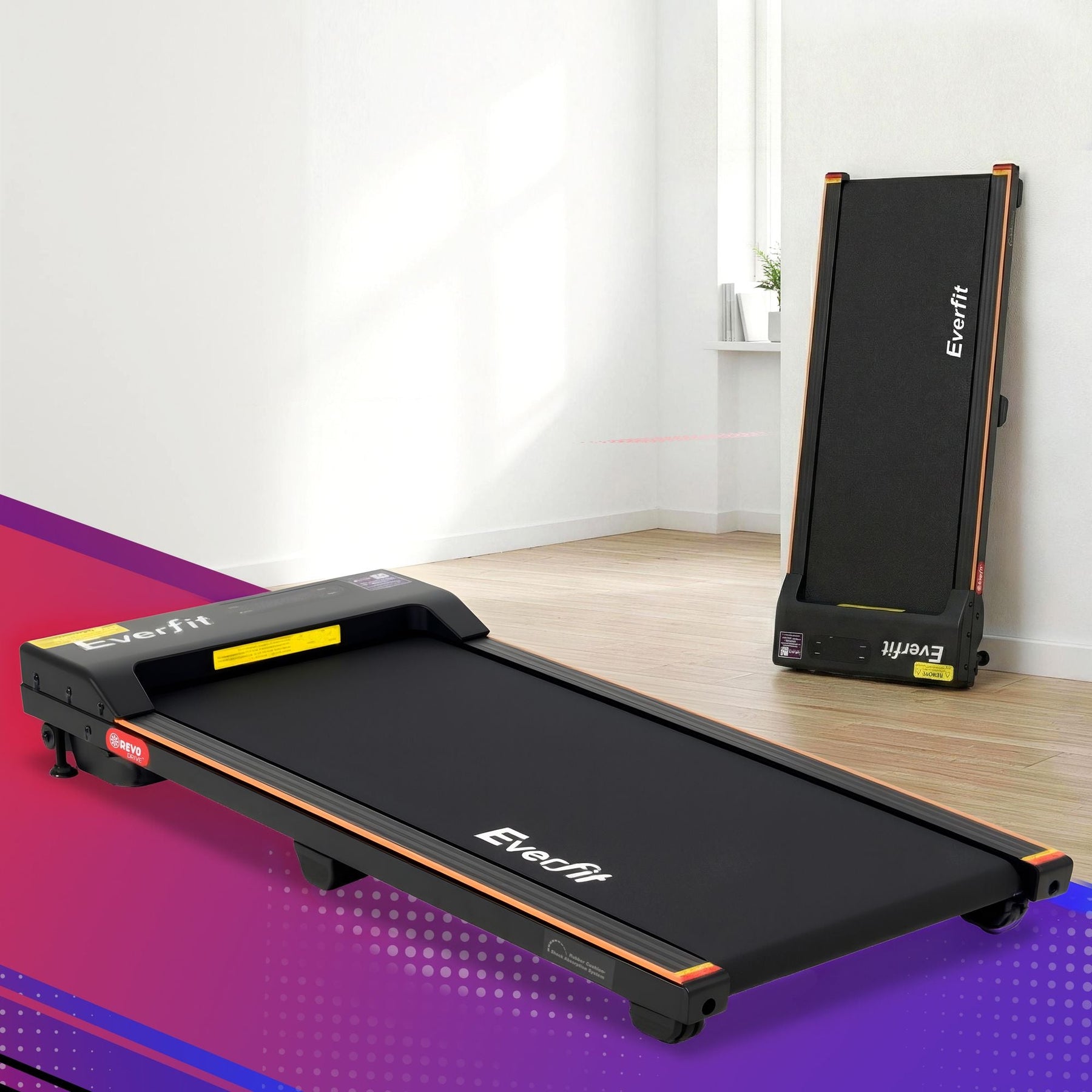 Everfit 3-in-1 Walking Pad Treadmill 12% Incline Under Desk 38cm Belt - SportZone.co.nz