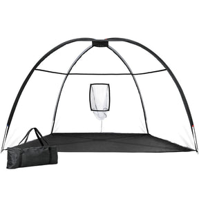 Everfit 3.5m Golf Practice Net Portable Training Aid Driving Target Tent Black - SportZone.co.nz