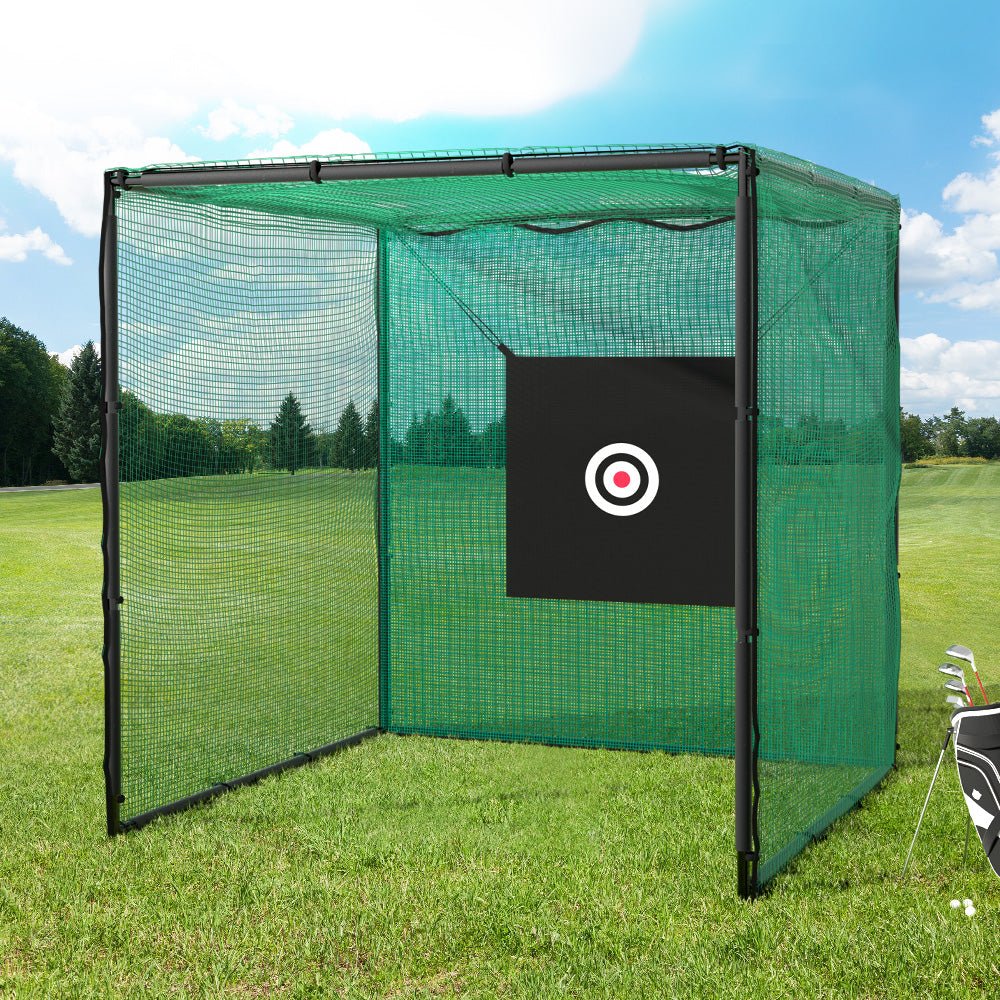 Everfit 3m Golf Practice Net Hitting Cage with Steel Frame Baseball Training - SportZone.co.nz