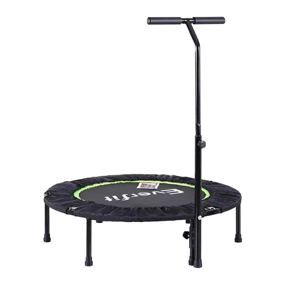 Everfit 40inch Fitness Foldable Trampoline Jumping Rebounder Home Gym Handrail - SportZone.co.nz
