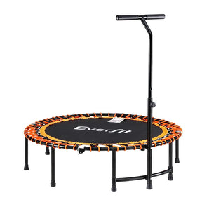 Everfit 48inch Fitness Foldable Trampoline Jumping Rebounder Home Gym Handrail - SportZone.co.nz