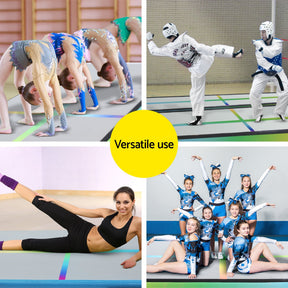 Everfit 4M Air Track Gymnastics Tumbling Exercise Mat Inflatable Mats 20CM Thick + Pump - SportZone.co.nz