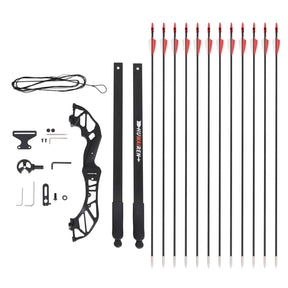 Everfit 55lbs Bow Arrow Set Recurve Takedown Archery Hunting for Beginner Red - SportZone.co.nz