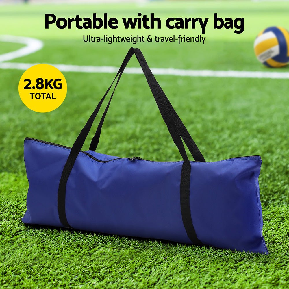 Everfit 6M Portable Volleyball Net Set Adjustable Height Multi - Sport Net with Ball and Bag - SportZone.co.nz