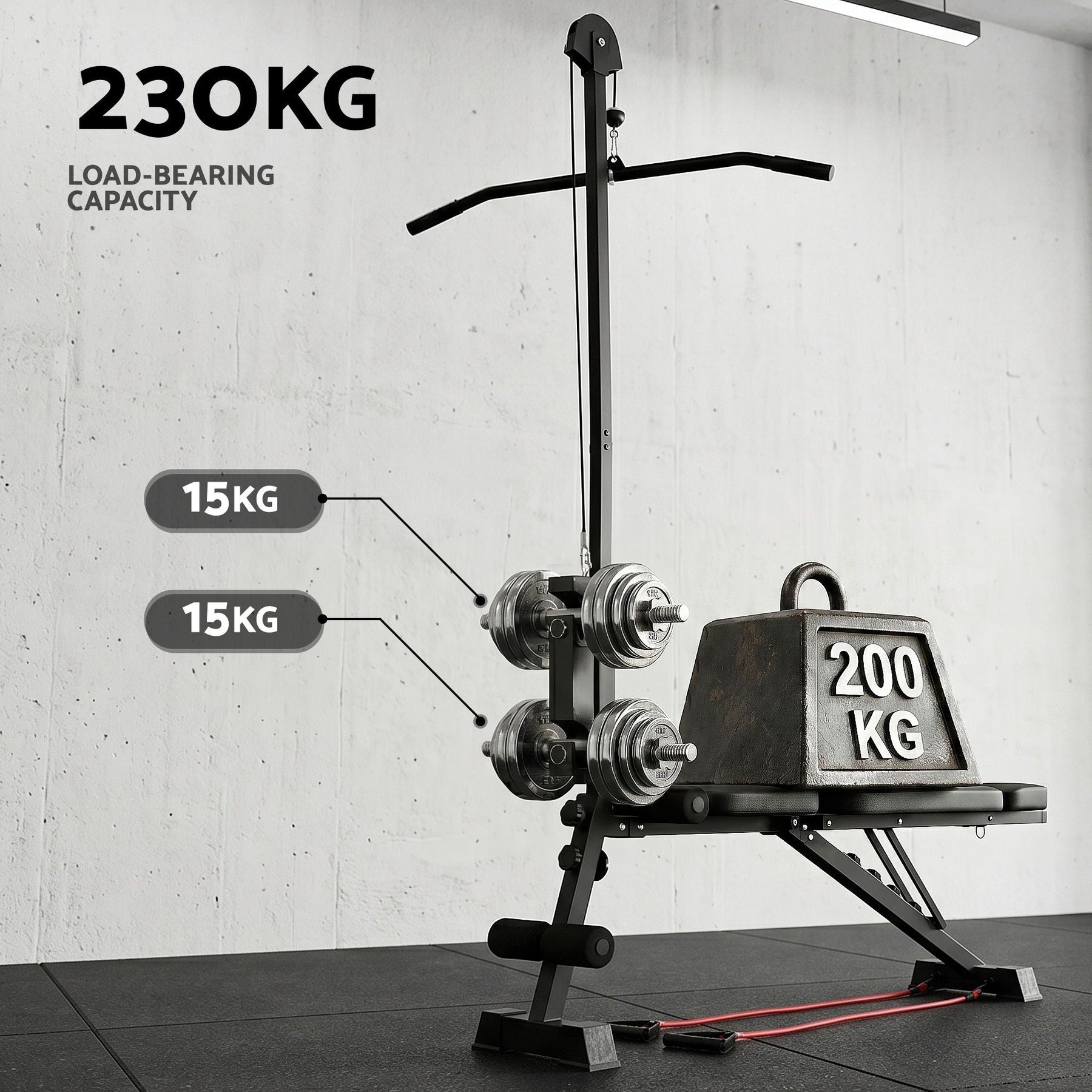 Everfit Adjustable Weight Bench Foldable Multi-Function Weight Bench - SportZone.co.nz