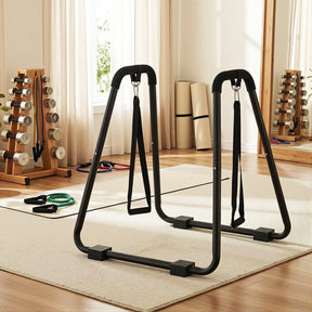 Everfit Dip Station Parallel Bars Heavy Duty Home Gym Stand Calisthenics Black - SportZone.co.nz