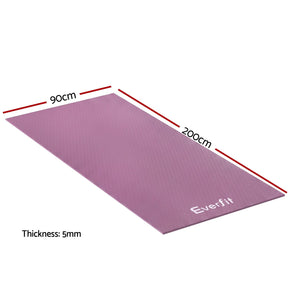Everfit Exercise Equipment Mat 2M Treadmill Floor Rug Home Gym Fitness Purple - SportZone.co.nz