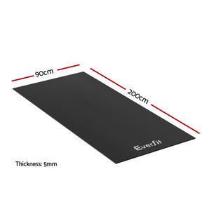 Everfit Exercise Equipment Mat Treadmill Floor Rug Home Gym Bike Fitness Yoga 2M - SportZone.co.nz