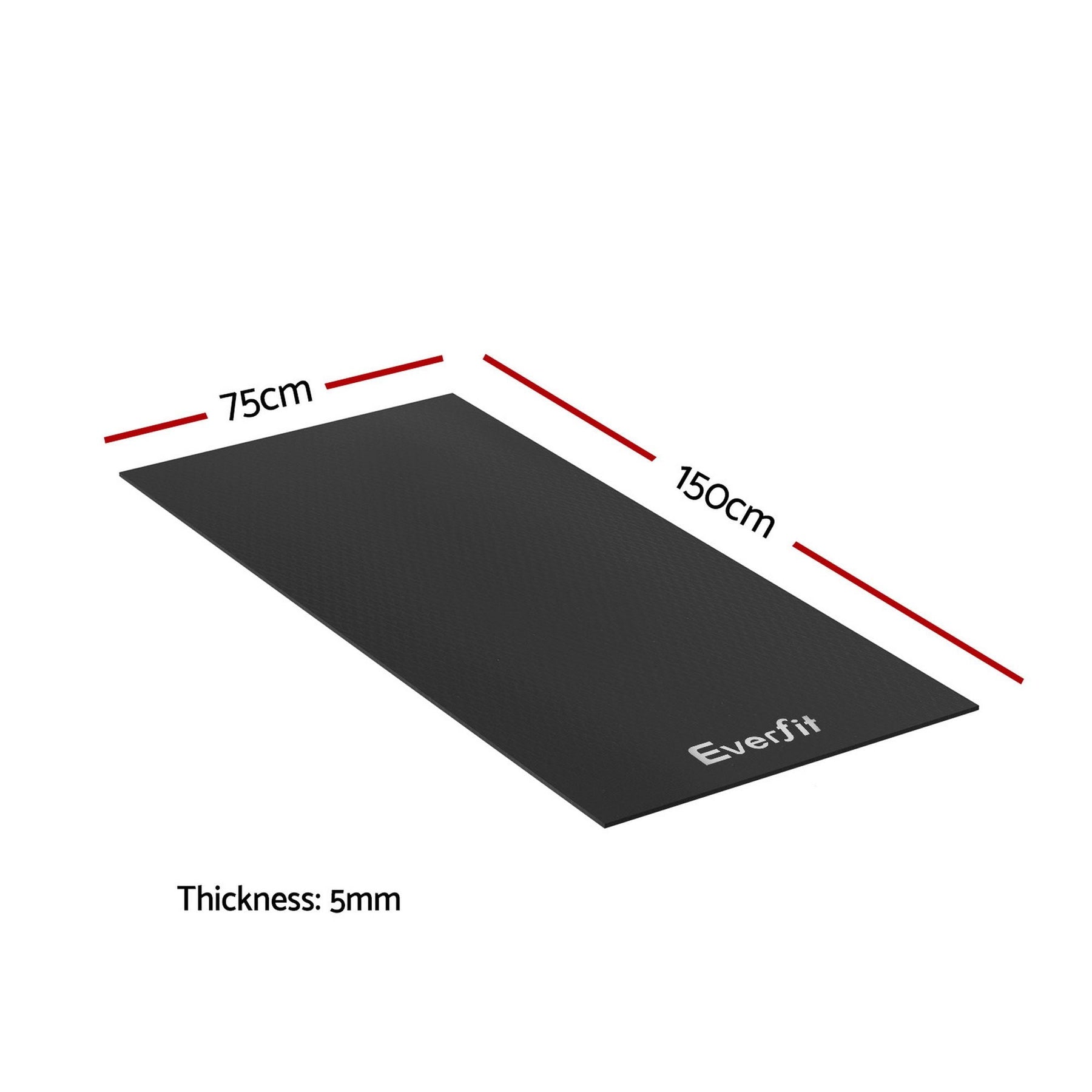 Everfit Exercise Equipment Mat Treadmill Floor Rug Home Gym Fitness Yoga 1.5M - SportZone.co.nz