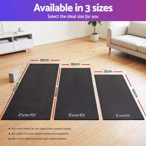 Everfit Exercise Equipment Mat Treadmill Floor Rug Home Gym Fitness Yoga 1.5M - SportZone.co.nz
