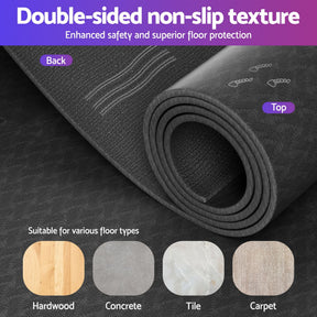 Everfit Exercise Equipment Mat Treadmill Floor Rug Home Gym Fitness Yoga 1.5M - SportZone.co.nz