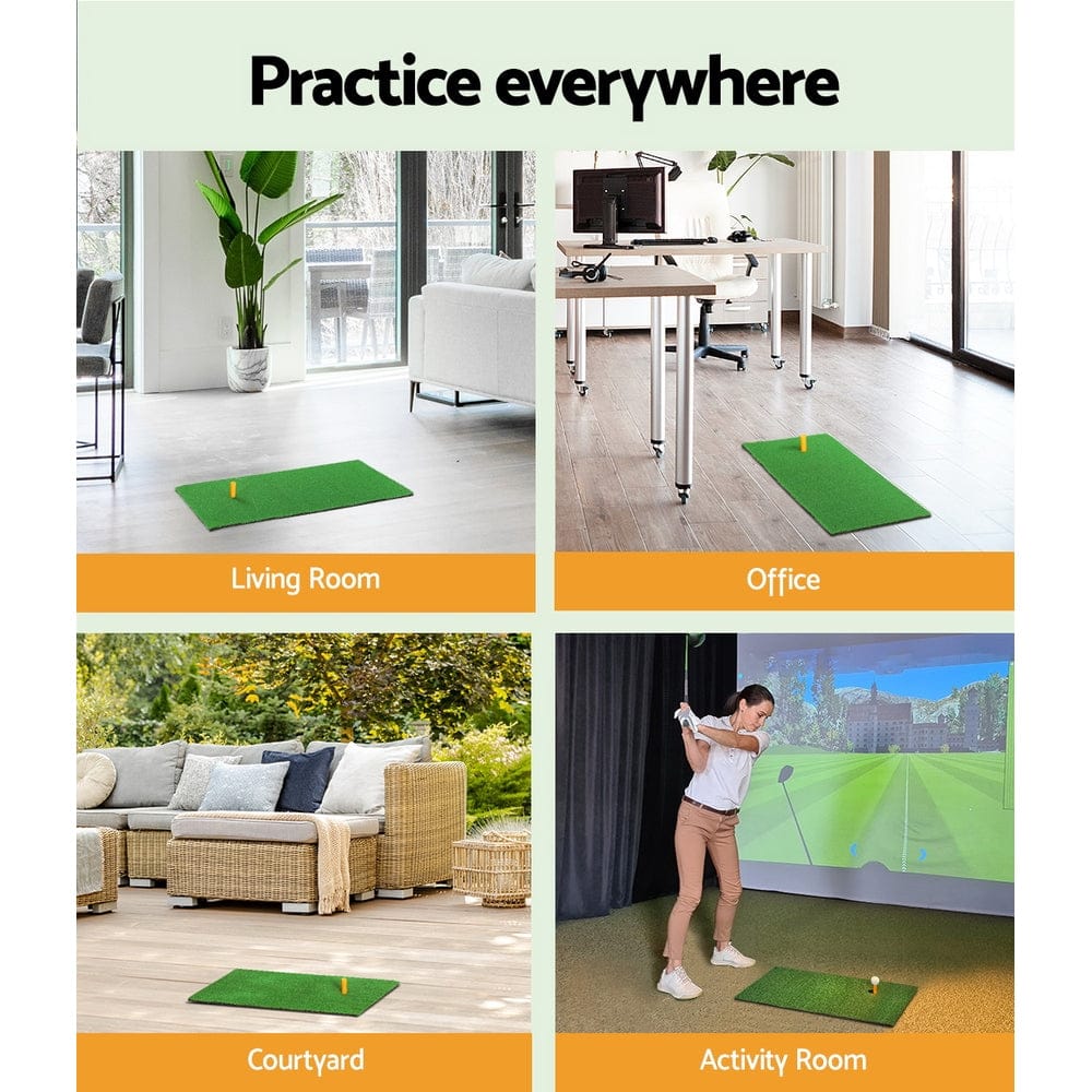 Everfit Golf Hitting Mat Portable Driving Range Practice Training Aid 60x30cm - SportZone.co.nz