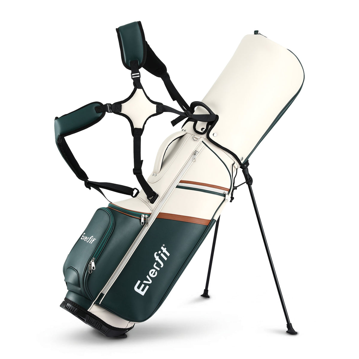Everfit Golf Stand Bag Lightweight Carry Bag Dual Strap Club Divider - SportZone.co.nz