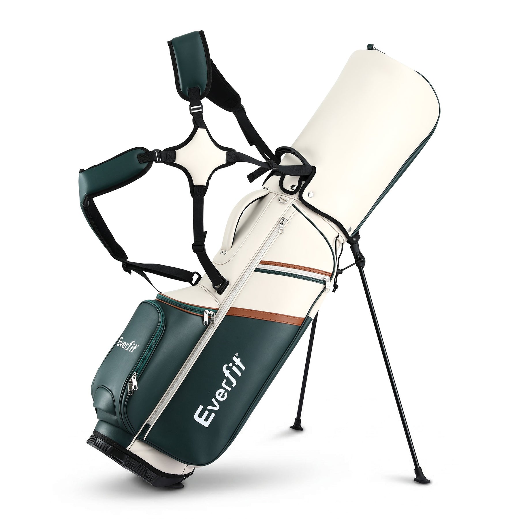 Everfit Golf Stand Bag Lightweight Carry Bag Dual Strap Club Divider - SportZone.co.nz