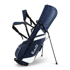 Everfit Golf Stand Bag Lightweight Carry Bag Dual Strap Club Divider Blue - SportZone.co.nz