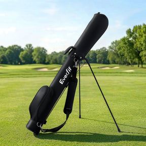 Everfit Golf Stand Bag Lightweight Sunday Pitch And Putt Bag Black - SportZone.co.nz