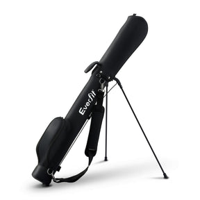 Everfit Golf Stand Bag Lightweight Sunday Pitch And Putt Bag Black - SportZone.co.nz