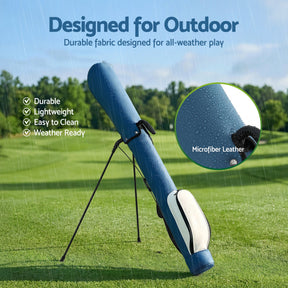 Everfit Golf Stand Bag Lightweight Sunday Pitch And Putt Bag Blue - SportZone.co.nz
