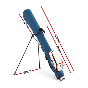Everfit Golf Stand Bag Lightweight Sunday Pitch And Putt Bag Blue - SportZone.co.nz