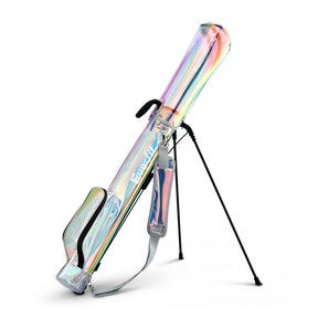 Everfit Golf Stand Bag Lightweight Sunday Pitch And Putt Bag Holographic - SportZone.co.nz