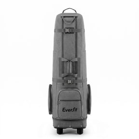 Everfit Golf Travel Bag Flight Cover Foldable Soft Case Wheels Grey - SportZone.co.nz
