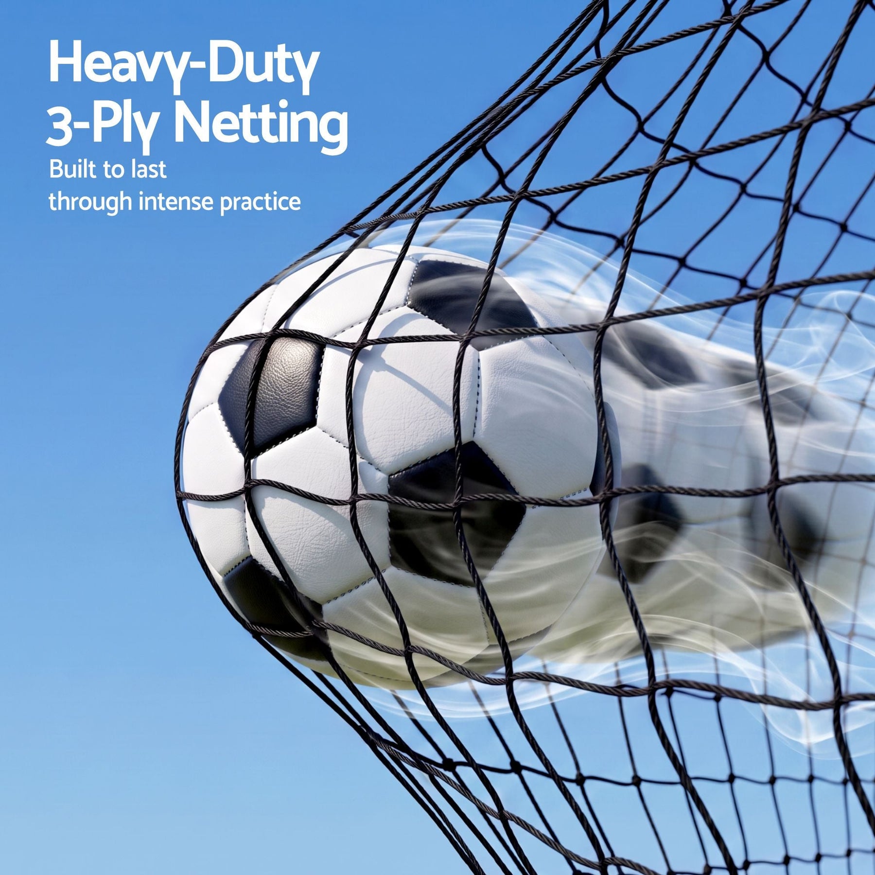 Everfit Pop Up Soccer Goal Nets Heavy Duty Portable Kids Training Set 2 Pcs Red - SportZone.co.nz