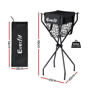 Everfit Portable Ball Cart Foldable Pickleball Tennis Baseball Softball - SportZone.co.nz
