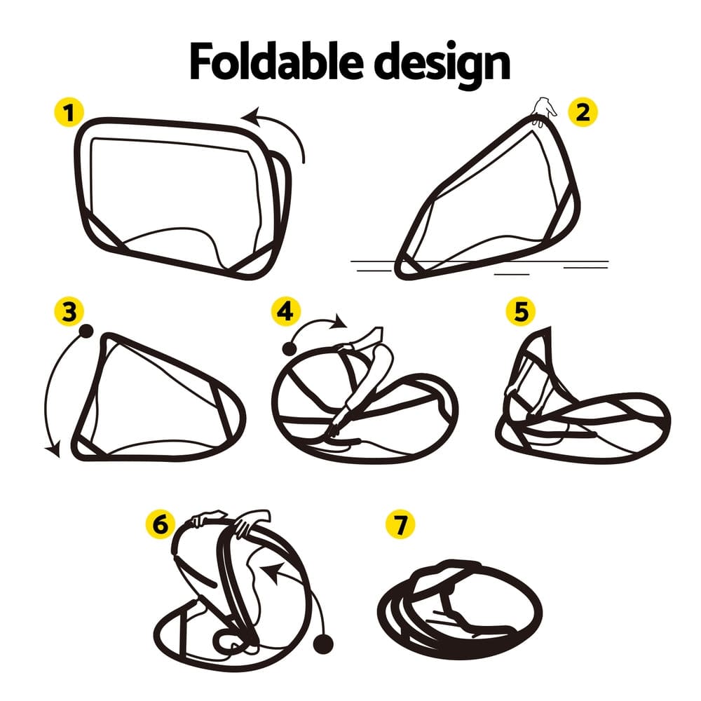 Everfit Portable Football Net Soccer Goal Rebound Target Hitter Training - SportZone.co.nz