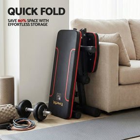 Everfit Weight Bench Adjustable FID Bench Press Home Gym 150kg Capacity - SportZone.co.nz