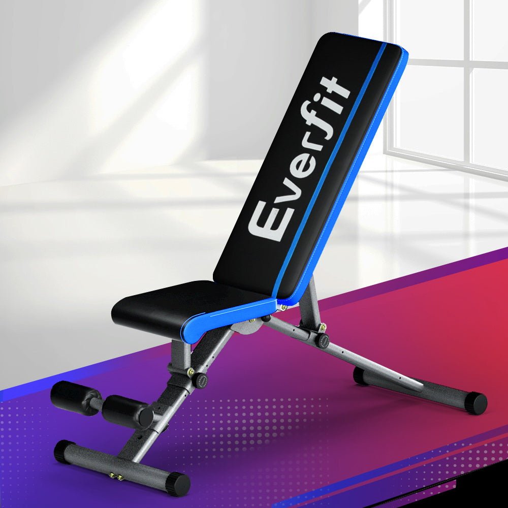 Everfit Weight Bench Adjustable FID Bench Press Home Gym 330kg Capacity - SportZone.co.nz