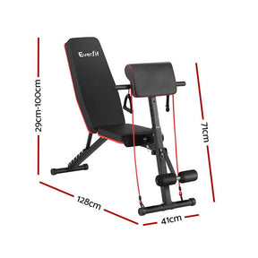 Everfit Weight Bench Adjustable Preacher Curl Bench Press Dumbbell Stool 260kg - SportZone.co.nz