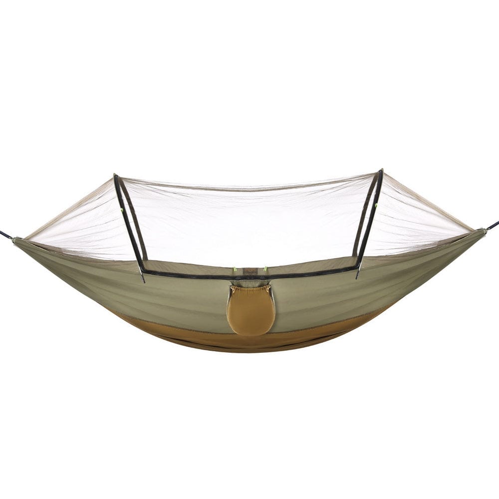 Gardeon Hammock Chair Metal Stand Outdoor Furniture Black - SportZone.co.nz