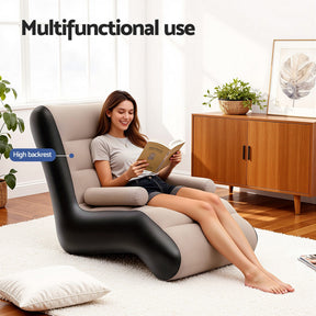 Gardeon Inflatable Chair Sun Lounger Blow Up Folding Air Chairs Sofa for Camping with Pump - SportZone.co.nz