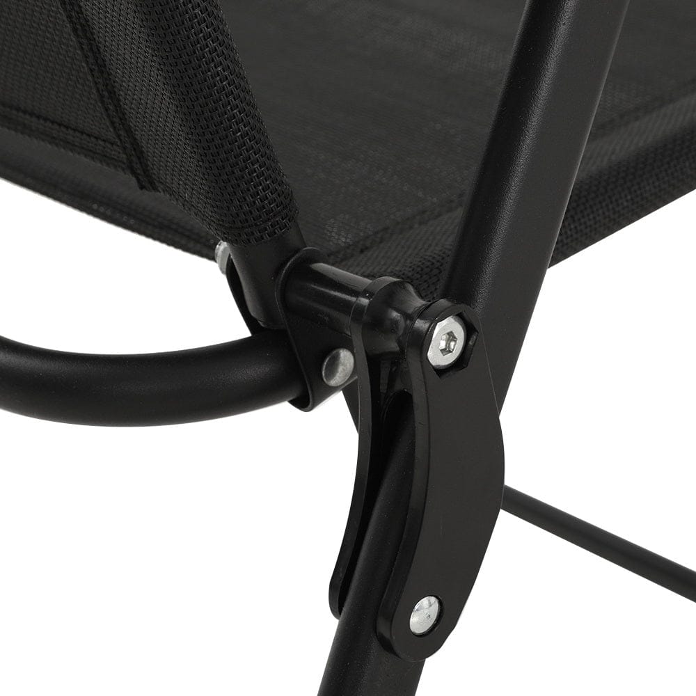 Gardeon Outdoor Chairs Portable Folding Camping Chair Steel Patio Furniture - SportZone.co.nz
